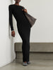 Ribbed stretch-jersey maxi dress