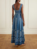 Nellie embroidered cotton and linen-blend maxi dress