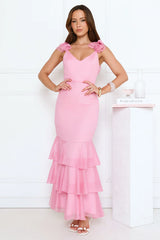 Pretty In Party Maxi Dress Pink