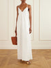 Linen-canvas maxi dress