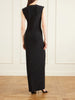 Stretch-crepe maxi dress