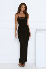 Secret Flame Lace Maxi Dress Black
