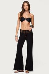 Kirsty Crochet Waist Knit Pants