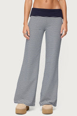 Meggy Striped Foldover Pants