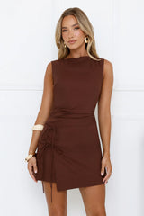 Fantasy Girl Mini Dress Brown