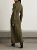 Cashmere turtleneck maxi dress