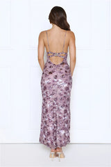 Dusk Darling Maxi Dress Plum