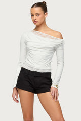 Layered Lacey Off Shoulder Top