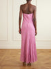 Cassie strapless bead-embellished crinkled modal-blend organza maxi dress