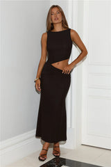 This Is The Look Mesh Maxi Dress Black