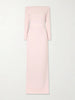 Sabina off-the-shoulder stretch-crepe maxi dress