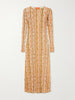 Slinky Swing printed chiffon maxi dress