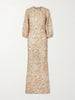 Berna floral-print linen maxi dress