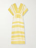 Gasira striped cotton-blend maxi dress
