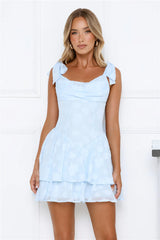 Wait For You Mini Dress Blue