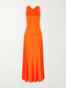 Naia satin-jersey maxi dress