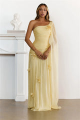 Silver Breeze One Shoulder Maxi Dress Butter
