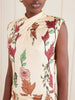 Hibiscus Compass floral-print satin maxi dress