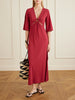 Beachwear Ruched cut-out stretch-jersey maxi dress