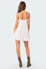 Ivory Oversized Mini Dress