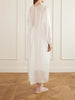 Robe la Perle gathered silk-organza maxi dress