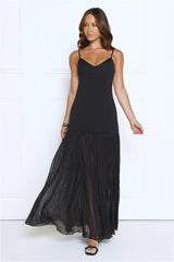 Whispered Wishes Maxi Dress Black