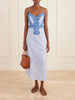 Palmira floral-print lace-trimmed cotton maxi dress