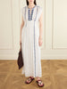 Liviane embroidered cotton maxi dress
