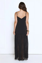 Whispered Wishes Maxi Dress Black