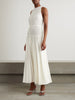 Gathered jersey maxi dress