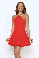 Sparkle Social Mini Dress Red