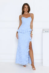 Cocktail Hour Queen Maxi Dress Blue
