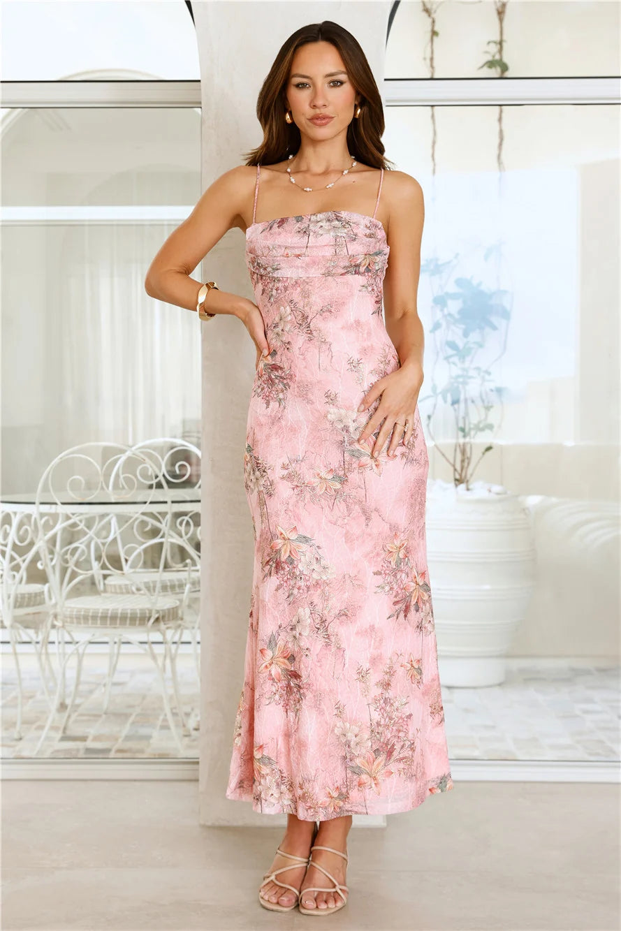 Hot Swoon Maxi Dress Pink