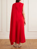 Clementine draped silk-crepe maxi dress