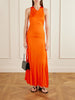 Naia satin-jersey maxi dress