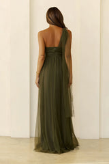 Perfect Poise Mesh Maxi Dress Olive