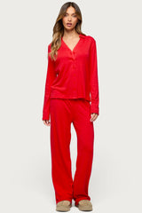 Justina Button Up Top
