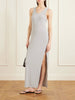 Racer stretch satin-jersey maxi dress