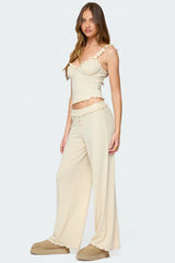 Posy Ruffle Pointelle Pants