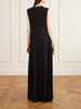 Gathered embellished stretch-jersey maxi dress