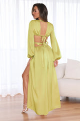 Fashion Girlie Maxi Dress Lime