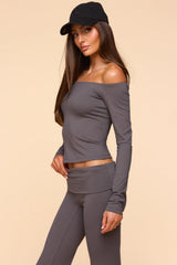 Tezia Off Shoulder Long Sleeve Top