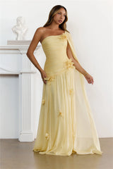 Silver Breeze One Shoulder Maxi Dress Butter