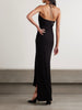 Zaley draped embellished jersey halterneck maxi dress