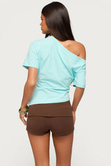 Mariee Asymmetric Off Shoulder Top