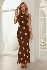 Viral Mode Maxi Dress Brown