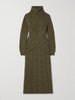 Cashmere turtleneck maxi dress