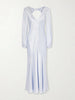 Peyton knotted cut-out satin-silk maxi dress