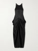 Kent draped satin maxi dress