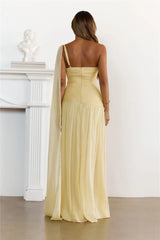 Silver Breeze One Shoulder Maxi Dress Butter